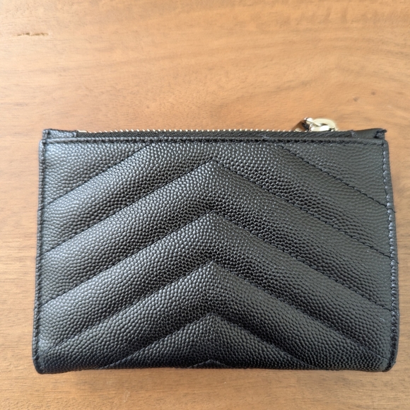 YSL CASSANDRE MATELASSÉ Fragments bi-fold wallet Black - Picture 7 of 11